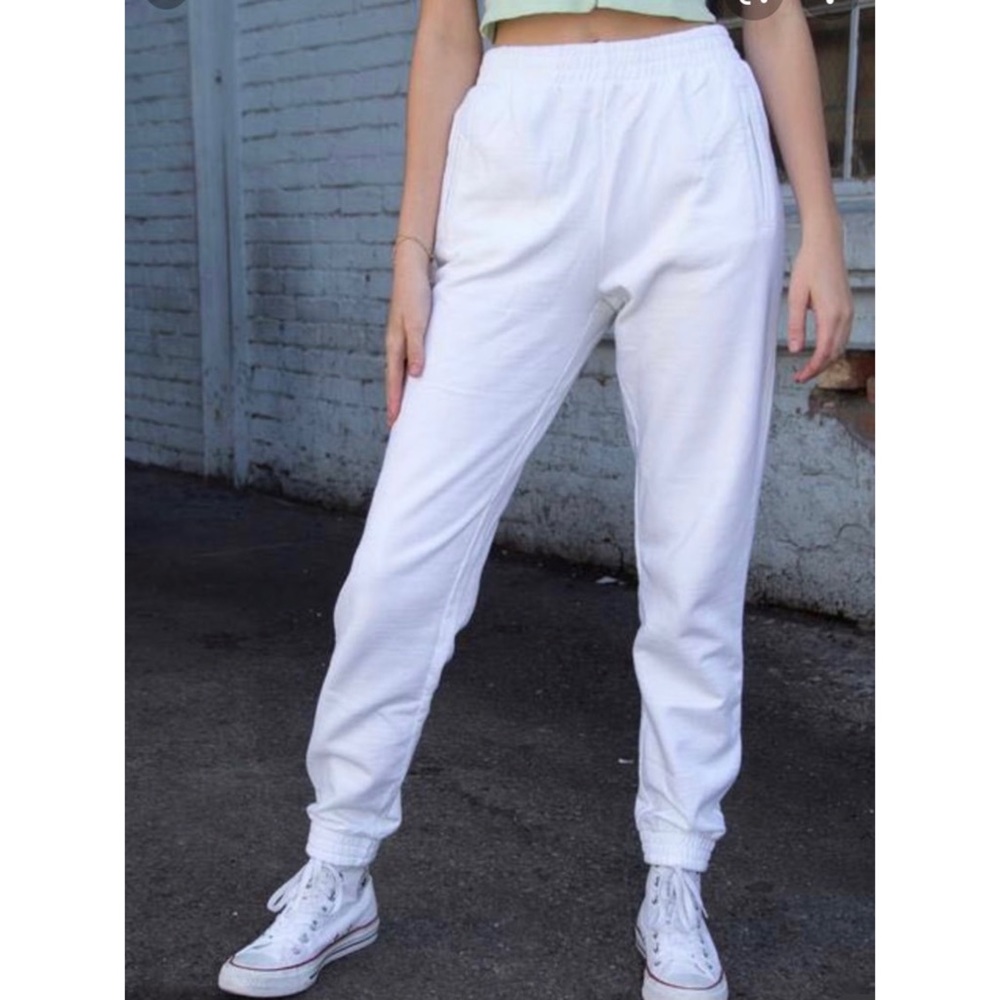 John Galt White Rosa sweatpants